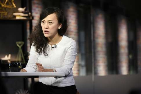 Jean Liu, president of Didi Chuxing, speaks during a Bloomberg West television interview in San Francisco on April 21, 2016. Photo: Bloomberg