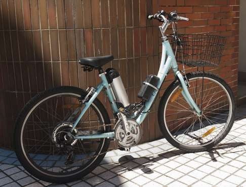 An illegal pedelec-style e-bike in Hong Kong similar to that used by Graham West. Photo: Stuart Heaver