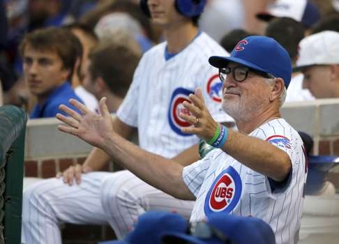 Chicago Cubs manager Joe Maddon is extremely friendly and media savvy. Photo: AP