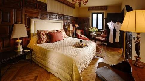 A room at the Chateau Eza in France.