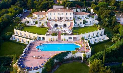 The Hotel Villa Belrose in St Tropez.