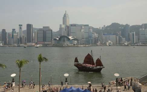 A view across Victoria Harbour from Tsim Sha Tsui. Photo: Felix Wong