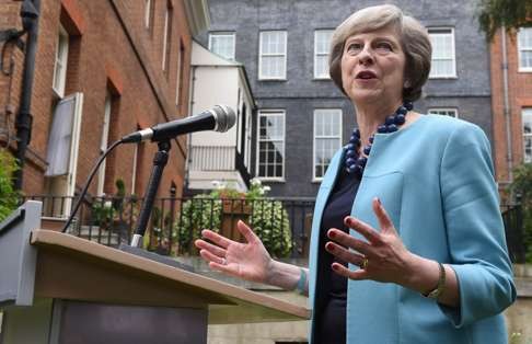 Britain's new Prime Minister Theresa May has postponed a decision on the nuclear power project. Photo: AFP