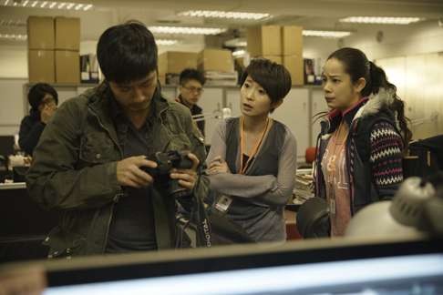 Gregory Wong (left), Catherine Chau and Kate Yeung reprise their roles from the TV series.