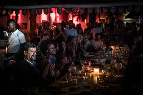 Musicians play for a packed crowd at the Miami Beach Club, owned by the billionaire daughter of the president of Angola and wealthiest woman in Africa, Isabel dos Santos. Photo: The Washington Post