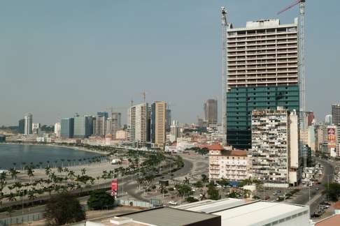 A general view of Luanda's downtown. Much office space is unoccupied amid the sharp fall in oil prices. Photo: AFP