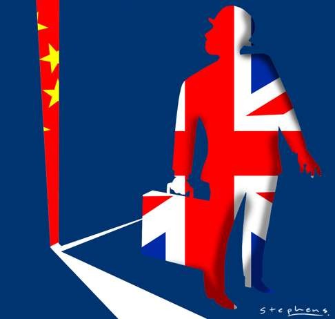 Compared to the referendum and the Brexit negotiations with the European Union, Britain’s pivot will be a painstaking process – and China’s role could be critical. Illustration: Craig Stephens