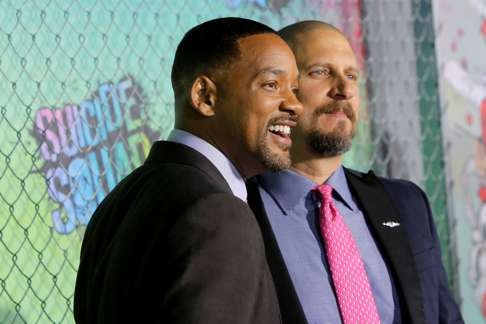 Will Smith and director David Ayer at the world premiere of Suicide Squad in Manhattan. Photo: Andrew Kelly