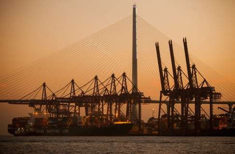 The port of Kwai Chung in Kowloon. Photo: EPA