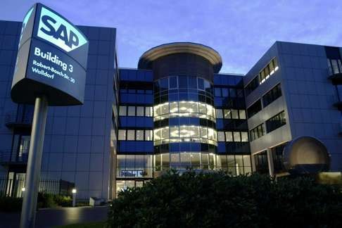 The initial batch of 11 technology partners signed up by AliCloud include SAP, the world’s largest supplier of business management software. Photo: EPA