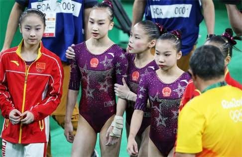 The Chinese team raised a lot of eyebrows during the women’s team final. Photo: EPA