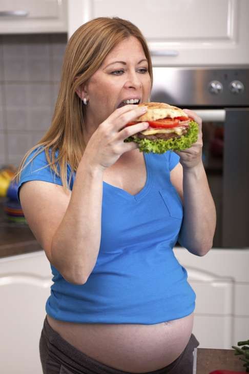 A mum-to-be’s diet can have adverse effects on an unborn’s gut health.
