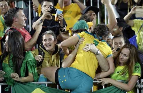 Australia won the women’s event, which was equally well received by audiences. Photo: AP