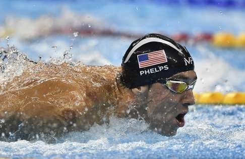 Phelps claimed victory the men’s 200 metre individual medley final. Photo: AP