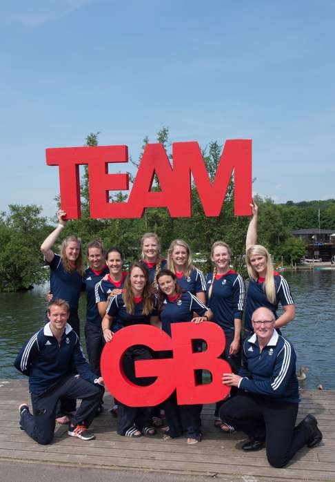 Wilson (2nd L, back) says a little piece of Hong Kong will be with her when she goes for team gold with Great Britain on Saturday. Photo: Intersport Images