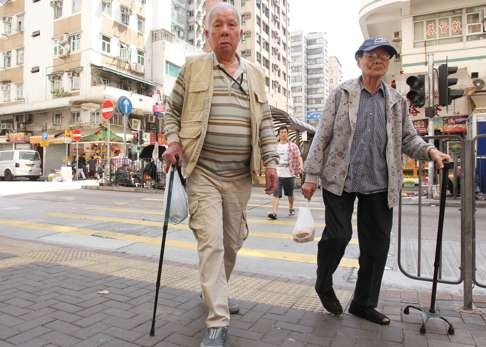 Senior citizens in Hong Kong. Photo: May Tse
