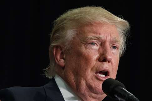 Republican presidential nominee Donald Trump speaks to the Detroit Economic Club on August 8, focusing his economic message on how he would boost jobs and make the United States more competitive on a global stage. AP