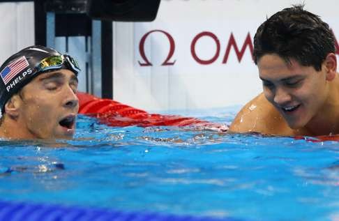 Schooling asked Phelps whether they would race again in Tokyo after the final was over. Photo: Reuters