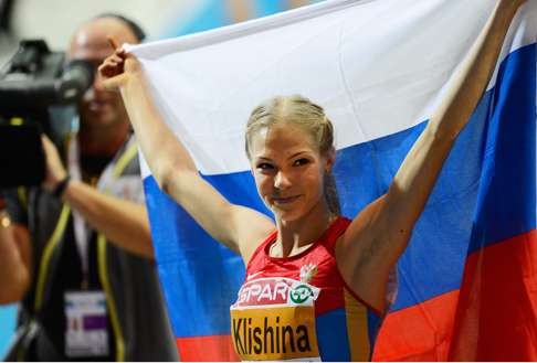Russia's Darya Klishina. Photo: AFP
