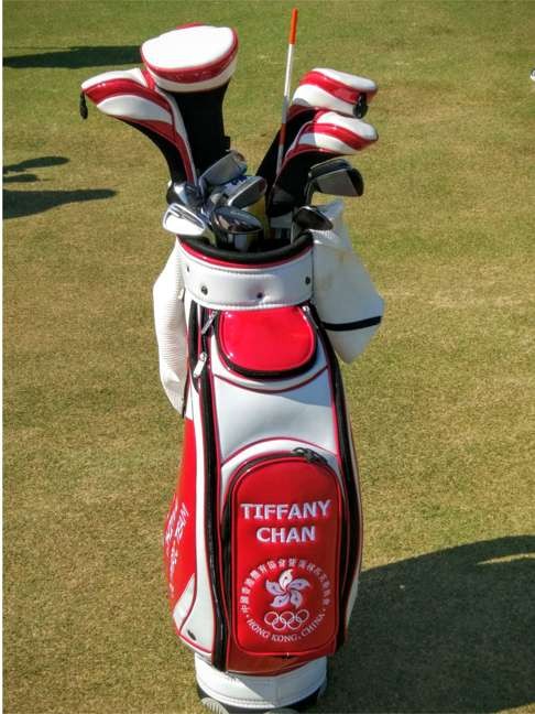 Chan was gifted a custom-made Olympic-themed bag for this week.