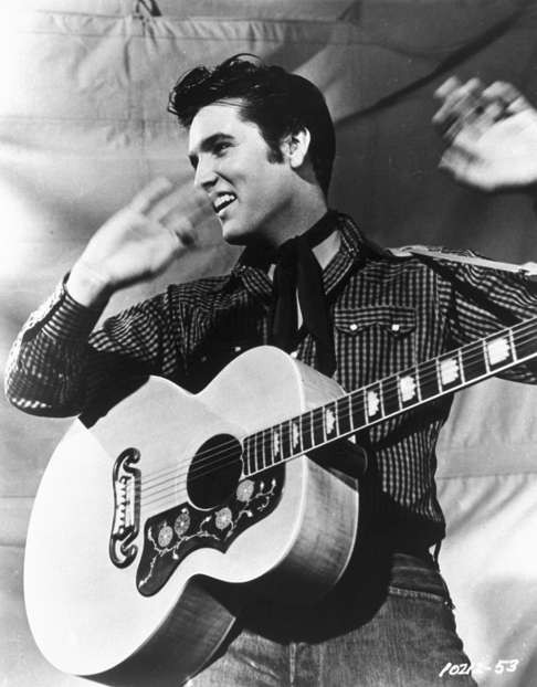 In the ’50s, Elvis pioneered the rockabilly style: a sexed-up union of country and R&B with a hard, danceable beat. Photo: AP