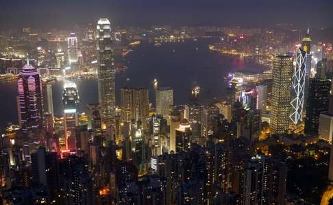 Hong Kong lit up at night. WWF says more investment is needed in demand-side management. Photo: SCMP Pictures