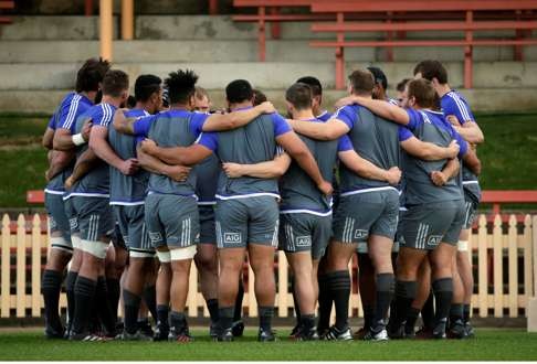 New Zealand All Blacks during a team training session in Sydney. Photo: Reuters