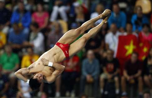Chen competes during the Rio 2016 Olympic Games. Photo: EPA