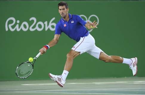 Novak Djokovic at the Olympic Games. Photo: Reuters