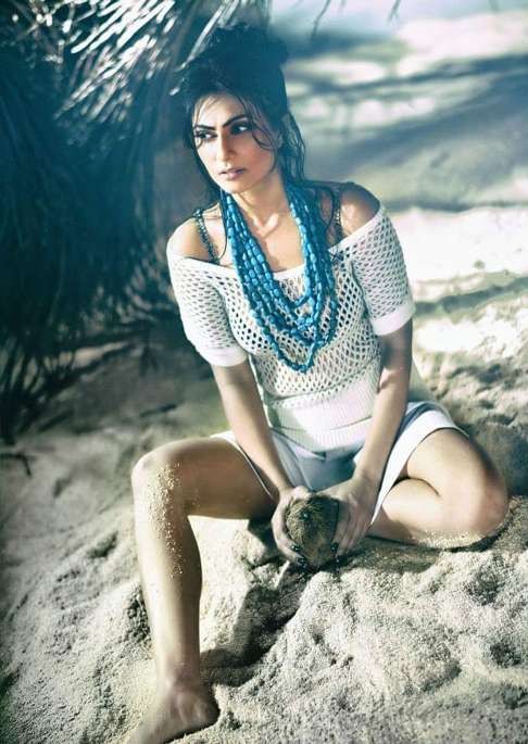 Mukta Chopra on a fashion shoot early in her modelling career. Photo: Mukta Chopra