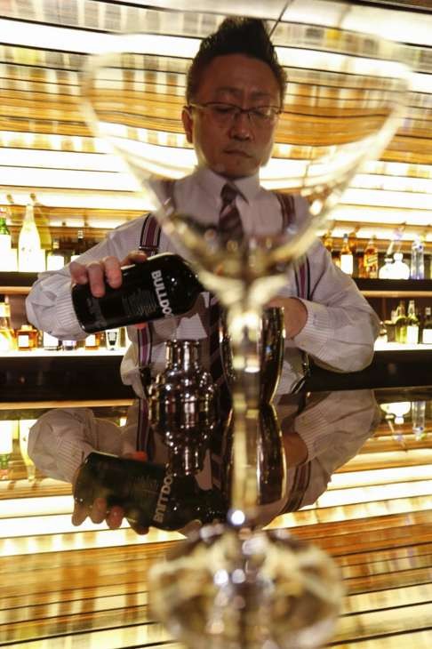Japanese bartenders don’t like non-bartenders ordering them about, hence Ueno owns his Bar High Five in Tokyo. Photo: Chen Xiaomei
