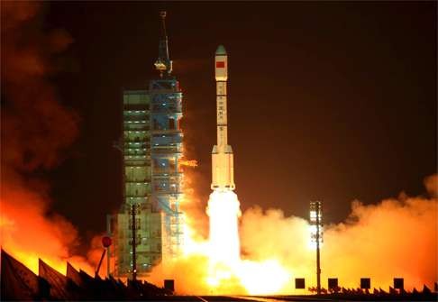 China’s Long March 2F rocket carrying the Tiangong 1 module in 2011. Photo: AFP