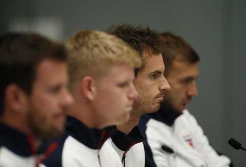 Britain’s Davis Cup team is strongly fancied to beat Argentina and make the final for a second successive year. Photo: Reuters