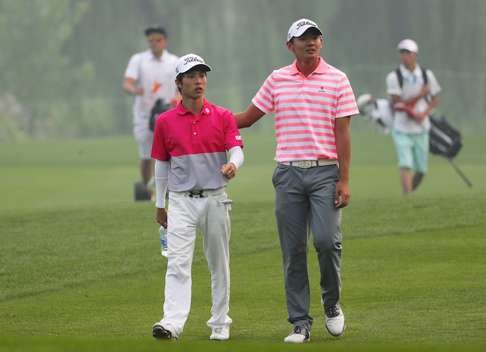 JJason Hak during the second round of the Pingan Bank Open at Topwin Golf and Country Club in Beijing.