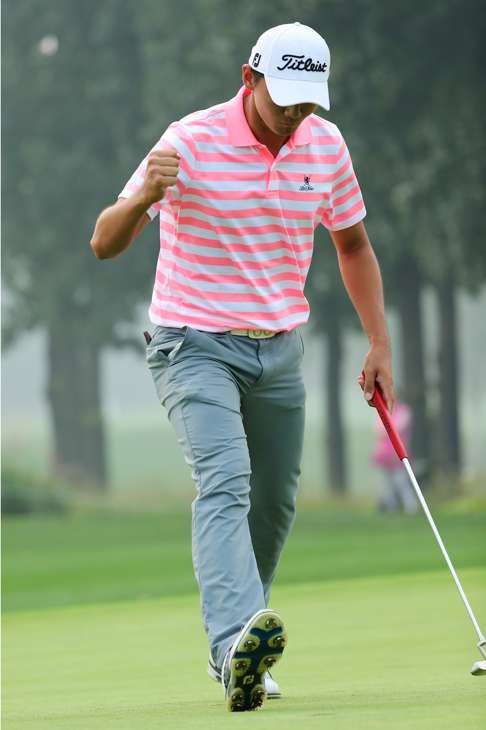 Jason Hak has had plenty to celebrate at the Pingan Bank Open at Topwin Golf and Country Club in Beijing.