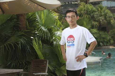 Hui Yiu-pun is in training for the New World Harbour ocean swim race.