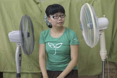Gabrielle Ho Ka-po, project manager of Green Sense, in her office in Lai Chi Kok. Photo: Paul Yeung