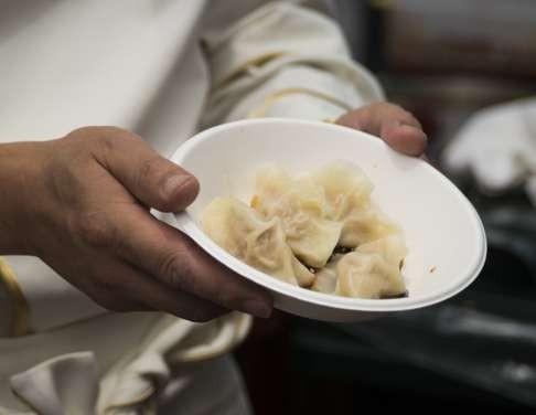 Sichuan dumplings made by Qi. Photo: Oliver Migliore/Marco del Comune for Slow Food Terra Madre
