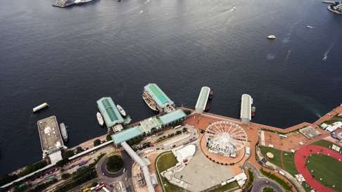 A photo of the Central harbourfront taken by a drone. Photo: Shutterstock