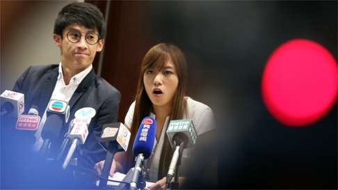 Fresh faces like Sixtus Baggio Leung Chung-hang (left) and Yau Wai-ching are unlikely to give the chief executive an easy time. Photo: K. Y. Cheng