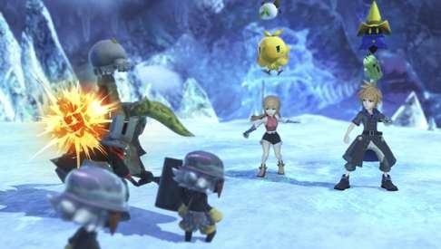 A scene from World of Final Fantasy.