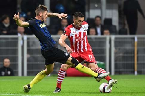 Southampton lost to Inter Milan in the Europa League. Photo: AFP