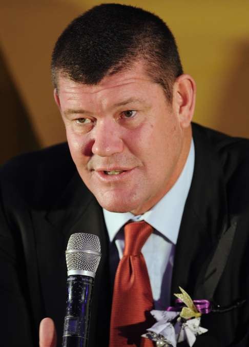 Shares in billionaire James Packer’s (pictured) Crown Resorts slumped after 18 sales and marketing staff were detained in China, including an executive in charge of luring high-rollers to Australia. Photo: AFP