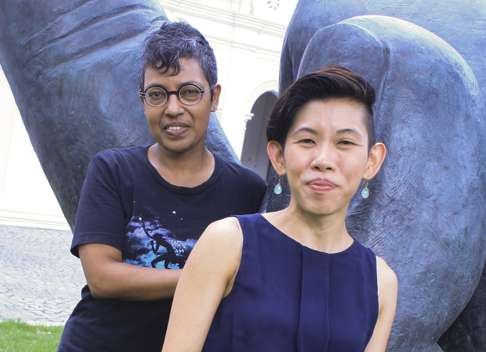 Singapore Biennale 2016 creative director Dr Susie Lingham (left) and Joyce Toh, curatorial co-head of the Singapore Art Museum.