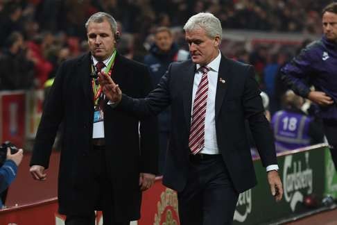 Stoke City manager Mark Hughes is leading a mini-revival. Photo: AFP