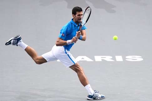 Serbian Novak Djokovic eased past Luxembourg’s Gilles Muller in the second round. Photo: AFP