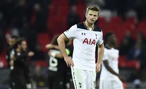 Eric Dier looks dejected after the game. Photo: Reuters