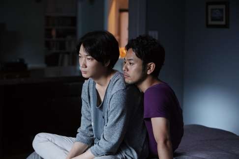 Satoshi Tsumabuki and Go Ayano as a pair of lovers in a still from Rage.