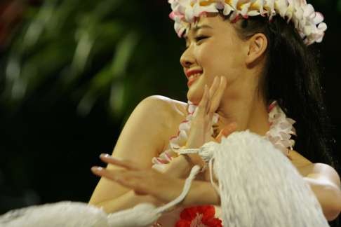 Yu Aoi in Hula Girls (2006), directed by Lee Sang-il.