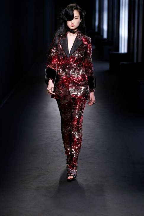Gucci’s pantsuit statement for winter.